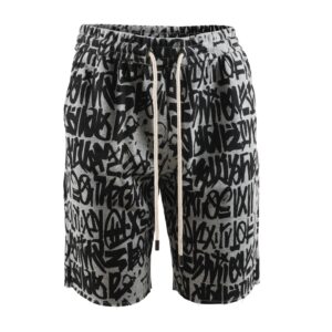 Streaks Grey Drawstring Shorts