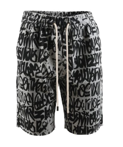 Streaks Grey Drawstring Shorts