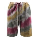 Woods Burgundy Tie-Dye Shorts