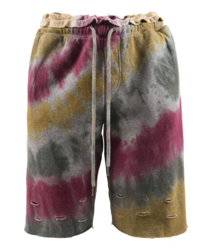 Woods Burgundy Tie-Dye Shorts