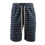 Lines Navy Drawstring Shorts