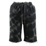 Woods Black Tie-Dye Shorts