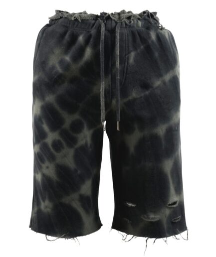 Woods Black Tie-Dye Shorts