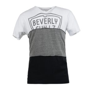 Tres White V-Neck Graphic Tee