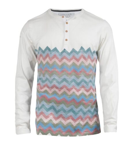 Einstein Teal Long Sleeve Henley