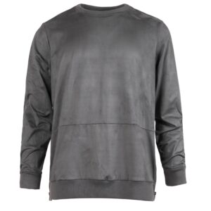 The Portis Ultra Suede Grey Sweatshirt