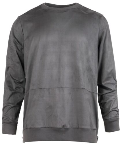 The Portis Ultra Suede Grey Sweatshirt