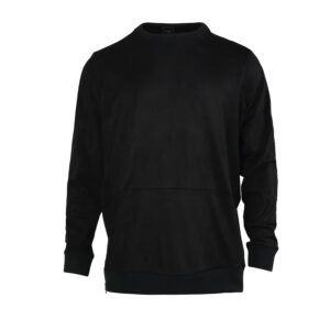 The Portis Ultra Suede Black Sweatshirt