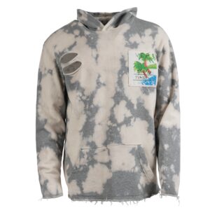 West Oversized Bleached Grey Hoodie