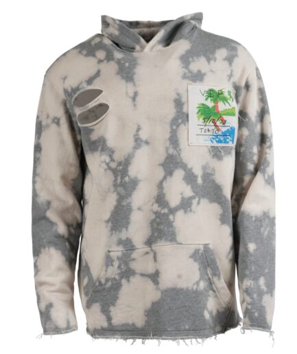 West Oversized Bleached Grey Hoodie
