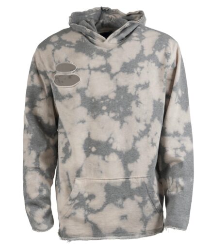 West Oversized Bleached Grey Hoodie