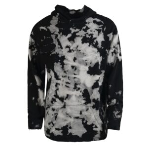West Oversized Black Bleached Hoodie