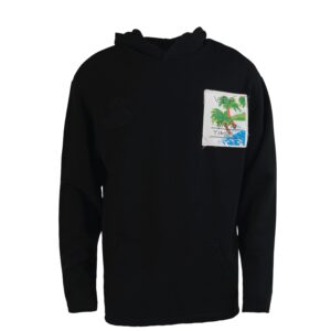West Oversized Black Hoodie