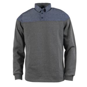 Sever Blue Chambray Pullover Buttondown