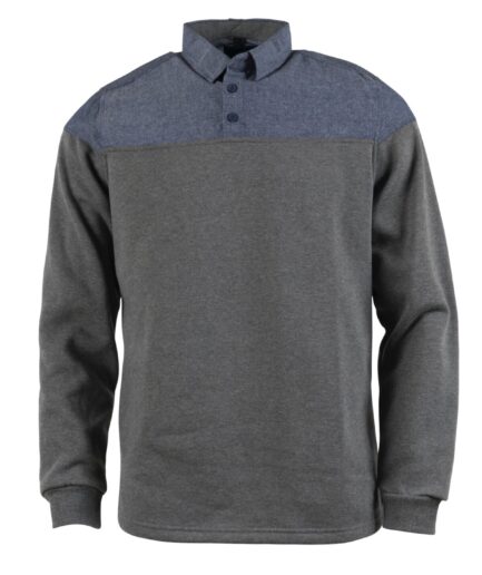 Sever Blue Chambray Pullover Buttondown