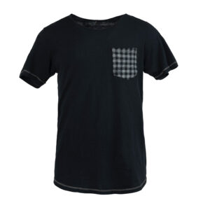 Gambier Black Scoop Neck Tee