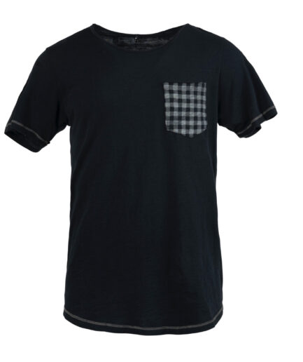 Gambier Black Scoop Neck Tee