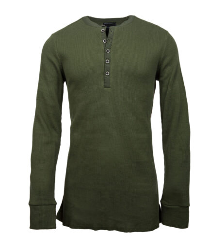 Silas Olive Thermal Henley