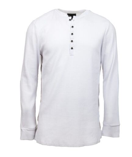 Silas Optic White Thermal Henley